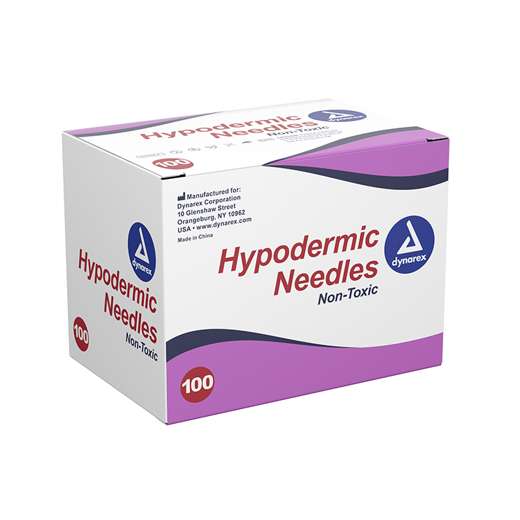 Dynarex Hypodermic Needles - Non-Safety, Box of 100 – Endure
