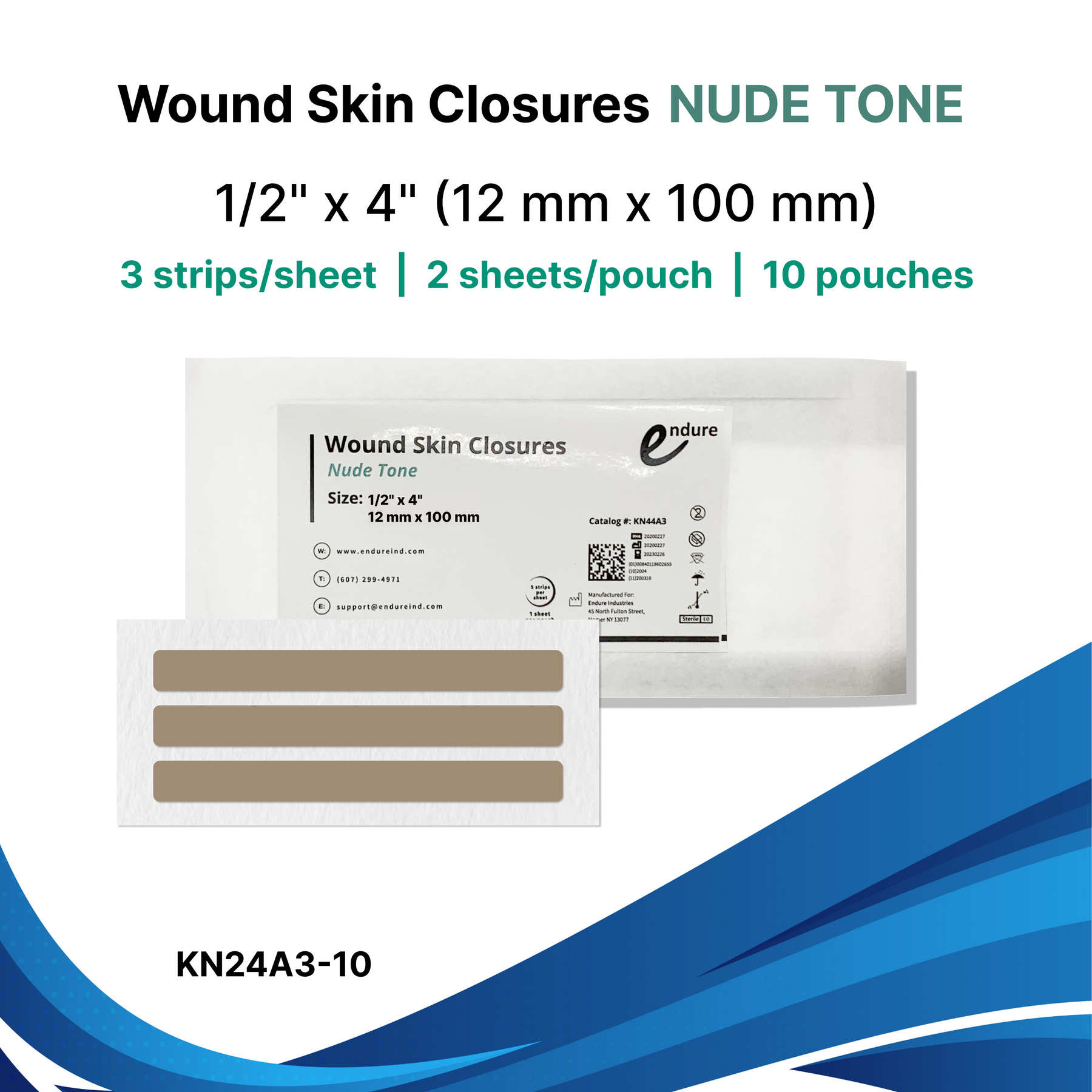 Closure Skin Packaging Wound Skin Closures, Reinforced – Endure Industries