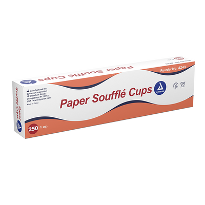 Dynarex Paper Soufflé Cups, 1 oz- Box of 250