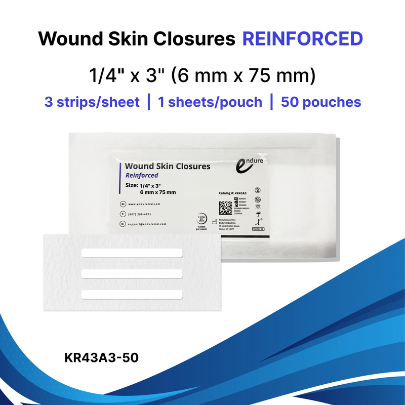 Wound Skin Closures, Reinforced