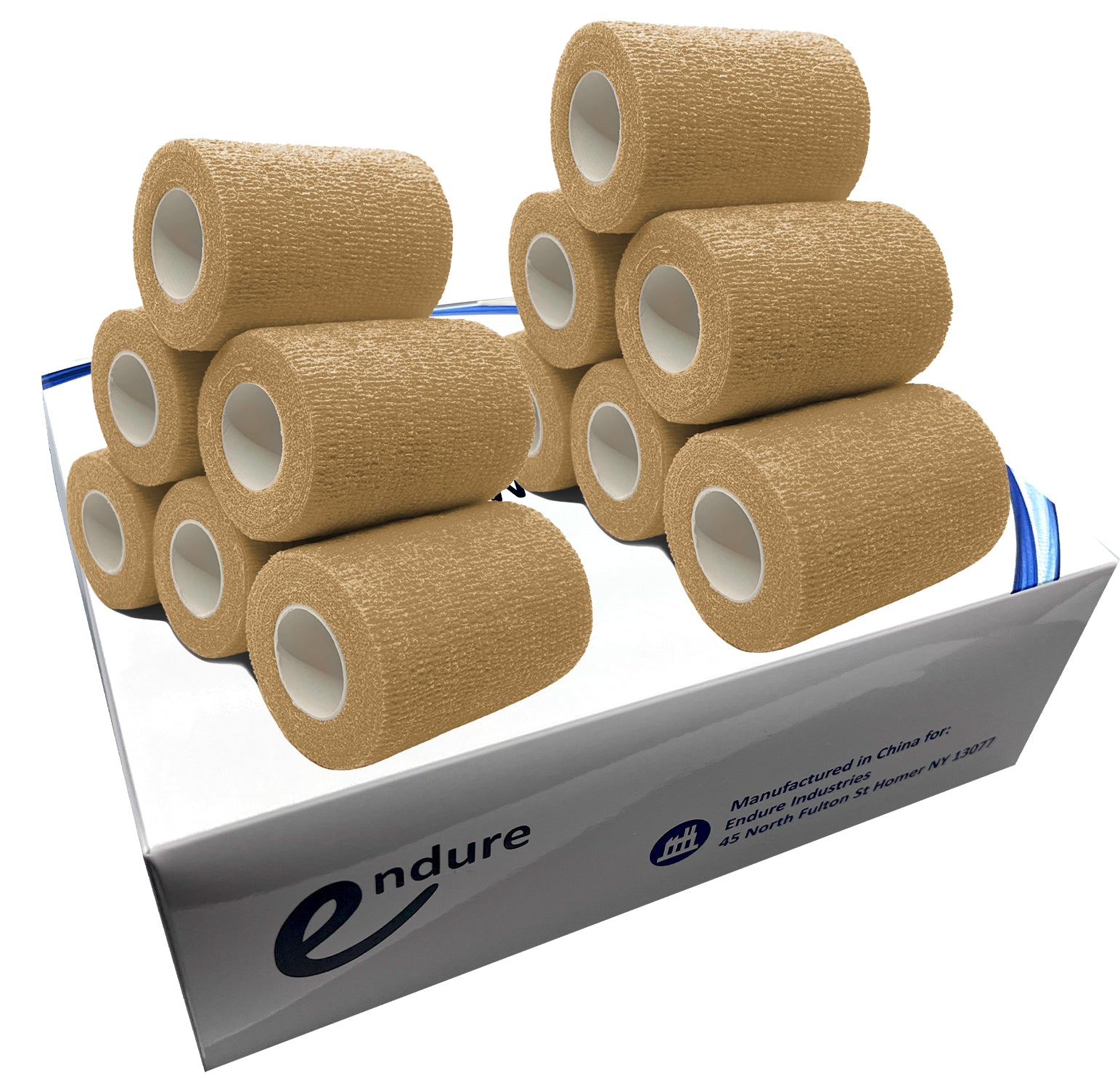 Non-Woven Cohesive Bandage Wrap, Self Adherent, (Tan) – Endure Industries