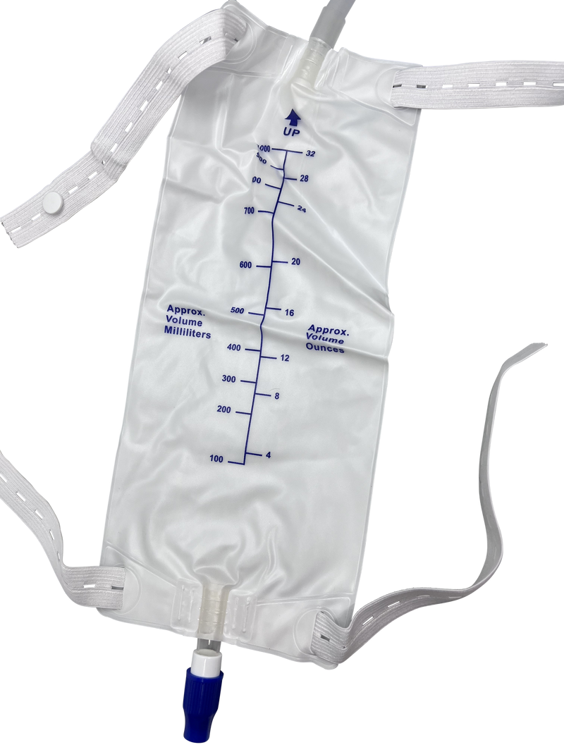 1000 mL Disposable Adult Urinary Drainage Leg Bag
