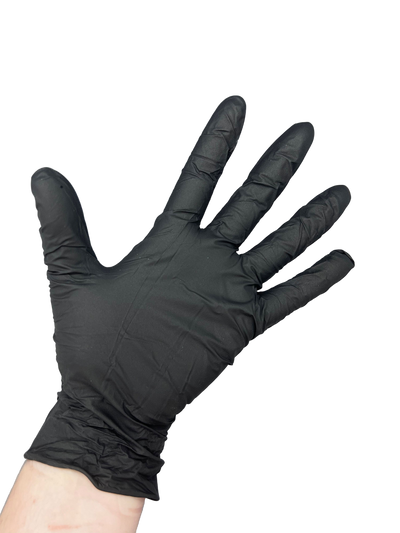 Clean Safety Black Nitrile Examination Gloves, 5.0 mil