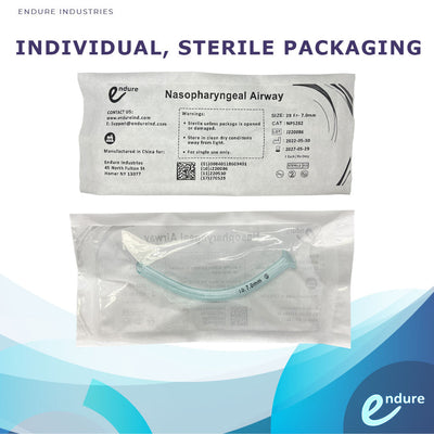 Nasopharyngeal Airway with Lubricating Jelly, Box of 10