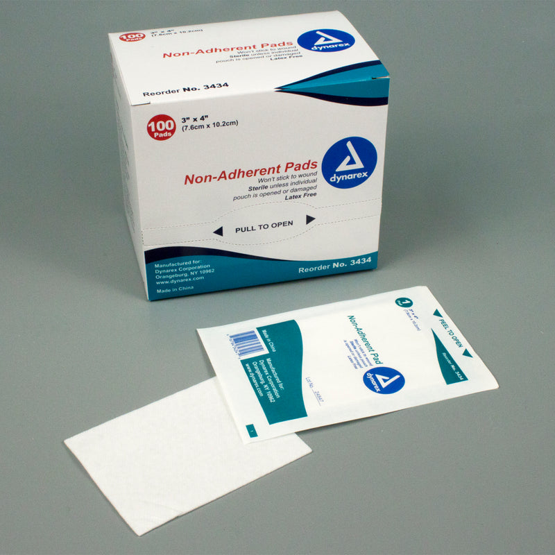 Dynarex Non-Adherent Pads, (Sterile)
