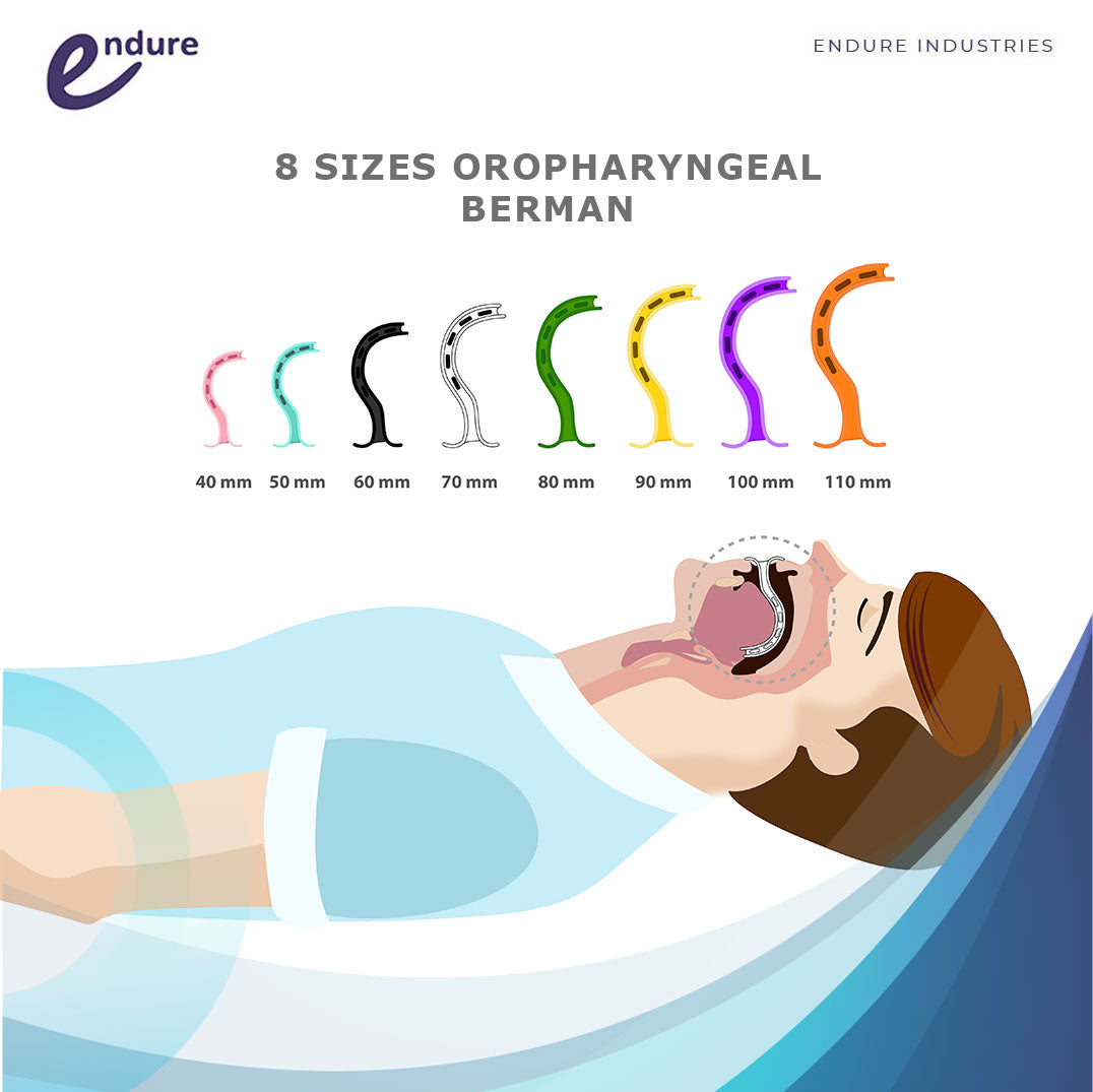 Complete Airway Emergency Kit 9 - 8 Sizes Berman OPA + 5 Sizes Nasopha ...
