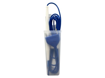 Electrosurgical Pencil (25 per box) Cautery with Safety Holster, Non-Stick Premium (Flat Tip/ Cautery Blade, Disposable)