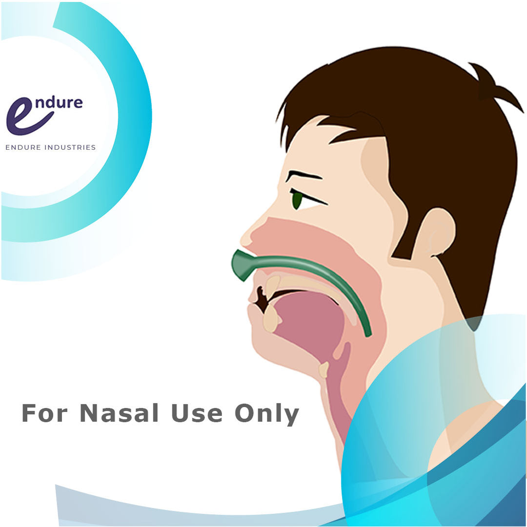 Endure Nasopharyngeal Airway (NPA) Kit With Lubricating Jelly - Pack Of 10, Green