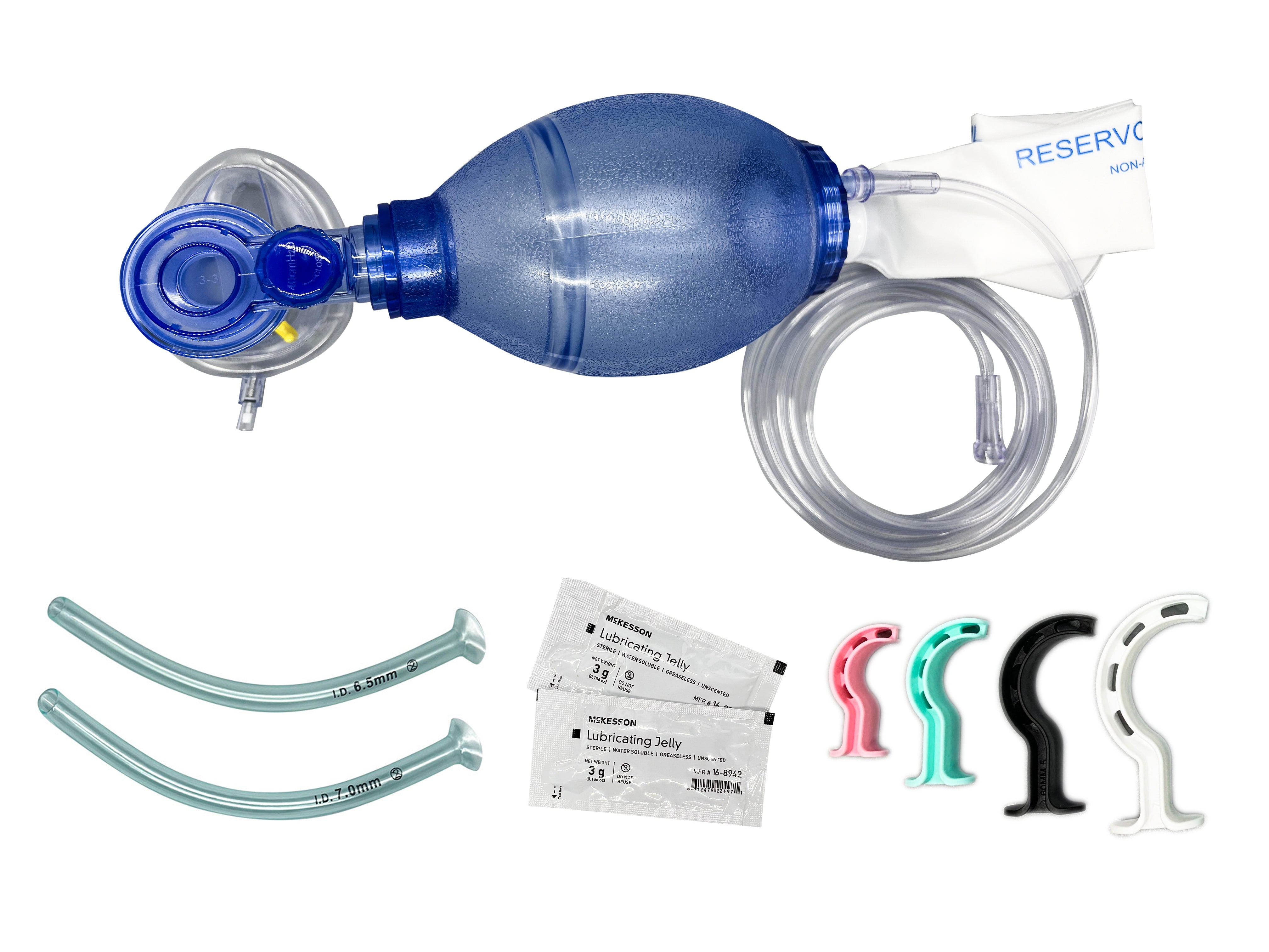 Pediatric Airway Emergency KIT, Resuscitator BVM, 4 Berman OPA + 2 Siz ...